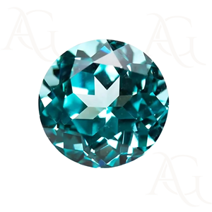 Pierre précieuse YAG Paraiba de laboratoire de forme ronde en vrac Prix d'usine synthétique vert bleuté avec certificat de laboratoire 4mm à 30mm - Product Image 3