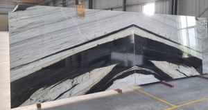 แพนด้าที่สวยงามหินอ่อนหินแกรนิตสีขาวอินเดียสำหรับตกแต่งบ้านห้องนั่งเล่นใช้กลางแจ้งผนังด้านหลังเคาน์เตอร์และพื้น - Product Image 4