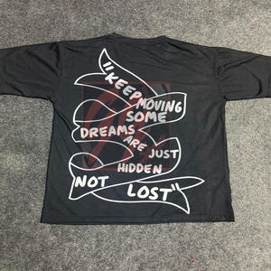 GGsport Custom 220 GSM Camiseta de algodón para hombre Camiseta de ajuste regular con logotipos serigrafiados Costura limpia y marca OEM - Product Image 2