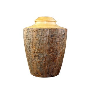 Bark <b>Wooden</b> <b>Urn</b> <b>for</b> Human <b>Ashes</b> <b>for</b> Cremation Adult Handmade <b>for</b> Personalized Burial <b>Urn</b> <b>for</b> Funeral - Product Image 5