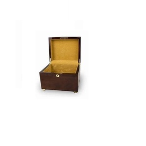 Brown Natural Wood <b>Pet</b> Cremation Urn Hand-carved wooden <b>Pet</b> <b>ash</b> container <b>keepsake</b> Square Urn For sale - Product Image 3