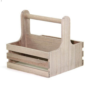 Metal Handle Wooden <b>Caddy</b> Wholesale Manufacturer Kitchenware Storage Acacia Wood <b>Caddy</b> Supplier - Product Image 2