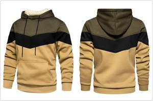 Sudadera con capucha de gran tamaño para hombre Jersey polar de algodón de moda con logotipo personalizado hombro caído y ropa de calle cálida para invierno - Product Image 4