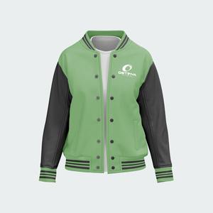 Blouson universitaire décontracté pour homme, col rond, qualité supérieure, coupe-vent, respirant, pour l'hiver, style baseball, disponible à l'avant - Product Image 3