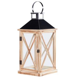 Portavelas de madera de alta calidad hecho a mano diseñador linterna de lujo forma personalizada venta al por mayor lujo nueva linterna de madera - Product Image 1