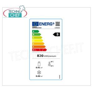 Technochef G-ER600G Refrigerador Eléctrico Estático de Bebidas de 1 Puerta, Temperatura +2/+8°C, Capacidad de 570 l, Clase B para Hoteles - Product Image 1
