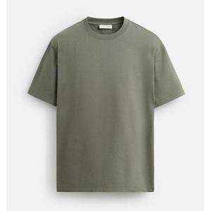 T-shirt bleu profond demi manches hommes classe coupe régulière t-shirt décontracté garçons à la mode pur coton T-shirts prix pas cher - Product Image 2