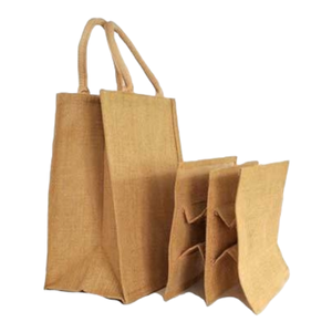 Sac à provisions en jute Capacité de 1 bouteille - Product Image 6
