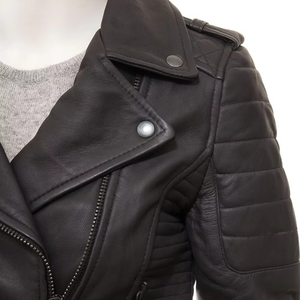 Chaqueta de Cuero PU para Mujer, Corte Ajustado, Color Personalizable, Transpirable, Estilo Motero Informal, Fácil de Usar y a un Precio Razonable - Product Image 6