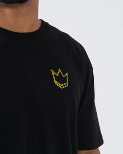 Camiseta de manga corta serigrafiada de doble capa lavada con ácido vintage desgastada ropa de calle personalizada OEM para hombre - Product Image 6