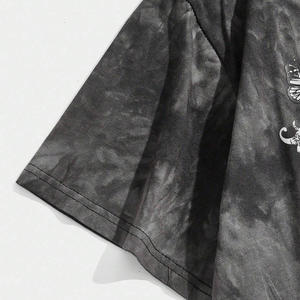 Vente en gros de t-shirts personnalisés tie-dye pour hommes avec impression de logo brodé disponibles chemise décontractée d'été en coton respirant - Product Image 4