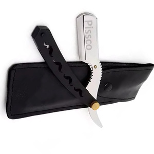 มีดโกนที่โกนหนวดเหล็กพับได้โกนหนวดด้วยมือเครื่องมือกำจัดขนมีดโกนตรง - Product Image 4