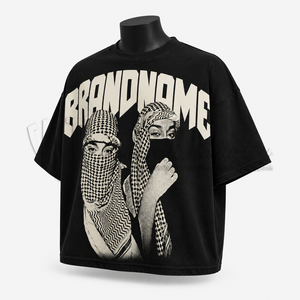Camiseta Gráfica Vintage Extra Grande Personalizada, Camiseta Urbana de Algodón, Moda Urbana, Unisex, Fabricante OEM ODM - Product Image 3