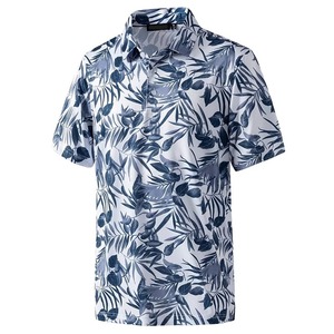 Jersey de tendencia de verano con estampado 3D de árbol de hojas florales para hombre, camiseta informal de manga corta de gran tamaño para Polo, camiseta de vacaciones - Product Image 6