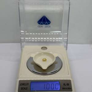 พลอยแซฟไฟร์สีเหลืองธรรมชาติพลอยรูปไข่เพชรพลอยหลวมขนาด6.9x4.9x3.2มม. - Product Image 3