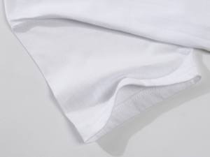 En Stock 100% algodón Color blanco Ropa interior básica Camiseta para uso promocional Escritura a mano Camisetas de manga corta Camiseta para hombres - Product Image 4