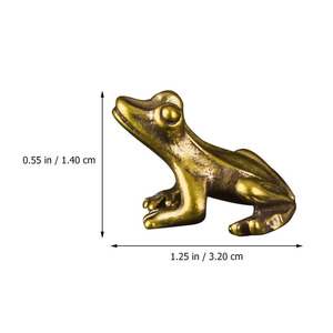 Escultura de rana antigua fundida, decoración del hogar, figurita de rana de lujo, objeto decorativo, artesanías de Metal a precio competitivo - Product Image 5