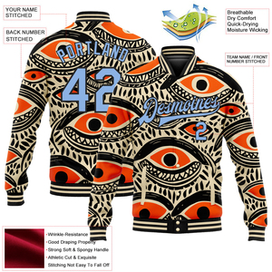 Wholesale Men's jacket Unique Design Sport Varsity Jacket Custom Baseball Letterman Button Solid Collar Canvas Winter <b>Washed</b> - Product Image 6