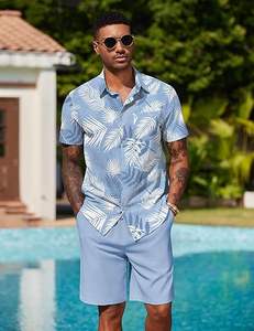 Conjuntos de Camisas Hawaianas Tropicales para Hombre, Primavera Verano, Camisas de Manga Corta Estampadas para Hombre, Conjuntos de Camisas Hawaianas - Product Image 4