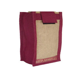 Bolsa de yute de diseño informal de tamaño personalizado, novedad en bolsa de yute, cierre abierto de última calidad Unisex, decoración bordada de Color sólido - Product Image 3