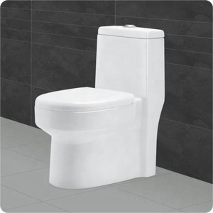 Inodoro de cerámica de una pieza de lujo moderno, WC dorado, artículos sanitarios montados en el suelo con descarga de lavado para uso doméstico - Product Image 3