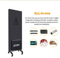 Affiche LED numérique P1.8 P2 P2.5 P3 Écran LED intérieur HD publicité électronique Contrôle Wifi Affichage LED sur pied
