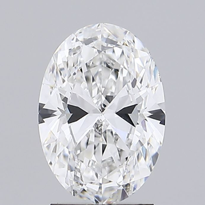 Anillo de Compromiso Personalizado de la Marca Rising con Diamante Cultivado en Laboratorio de Corte Ovalado de 2.31 Ct, Color E, Claridad VVS2, Certificado IGI - Product Image 1