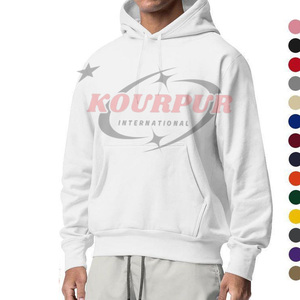 เสื้อฮู้ดผู้ชายสีดำ Kourpur International ผ้าฝ้ายเฟรนช์เทอร์รี่ ดีไซน์กระเป๋าเสื้อ สวมใส่สบายๆ ในฤดูใบไม้ร่วง ทรงปกติ - Product Image 4