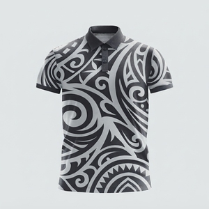 Polo pour homme respirant et léger à faible MOQ, prix abordable, logo personnalisé, style streetwear, tissu tricoté de haute qualité - Product Image 5