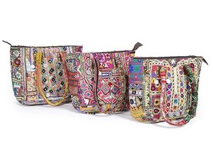 Banjara Túi afghani cổ điển chắp vá Boho <span class=keywords><strong>GYPSY</strong></span> <span class=keywords><strong>Tote</strong></span> da xử lý Ấn Độ tay thêu cổ điển Vai Túi ví túi xách - Product Image 3
