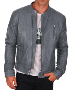 แจ็กเก็ตหนัง PU สำหรับผู้ชายแจ็กเก็ตหนังแฟชั่นสำหรับฤดูหนาวดีไซน์ใหม่ใส่สบายดีไซน์ใหม่ - Product Image 1