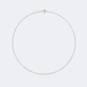 Collier tennis en diamants ronds sertis à griffes 7.30 CTW - Product Image 2