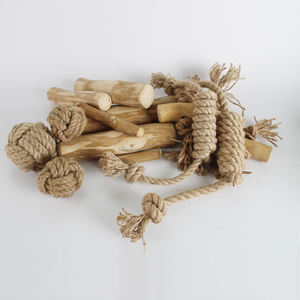 Durable Coffee Wood Chew <b>Toy</b> For Aggressive Chewers That Supports Oral Care, Mental Stimulation And Long-Lasting Playtime - Product Image 1