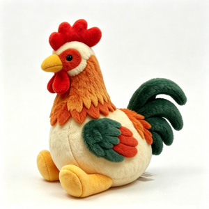 Rooster plush, stuffed rooster toy, farm rooster stuffed animal, <b>cute</b> chicken plushie - Product Image 4