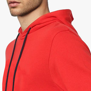 Sweat-shirt à capuche 100% coton personnalisable pour hommes avec logo imprimé polaire solide pour les pulls à capuche d'hiver thermiques - Product Image 6