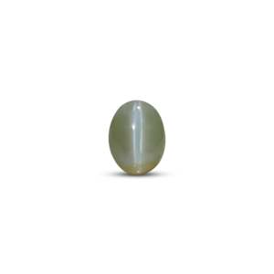 Crisoberyl Ojo de Gato de 3.15 Quilates, Piedra Natural Suelta con Corte Ovalado Pulido, Gemas de Ojo de Gato en Tonos Rojo Marrón Verde - Product Image 1