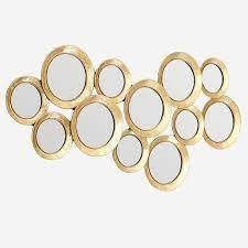 Good Selling Iron Mirror Art Irregular Circular Living Room <b>Metal</b> <b>Frame</b> Wall Mirror Decor Christmas Vintage Luxury Space Casual - Product Image 4