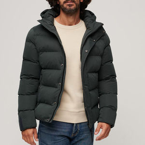 Vestes matelassées OEM Vestes matelassées en duvet pour hommes surdimensionnées avec logo personnalisé Vestes matelassées confortables d'hiver personnalisées - Product Image 6