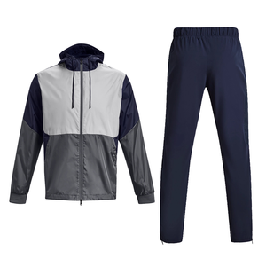Conjunto de Chaqueta Cortavientos con Capucha y Pantalones Deportivos de Invierno de Alta Calidad, Ligero, Transpirable, de Secado Rápido, Informal, para Hombre - Product Image 1