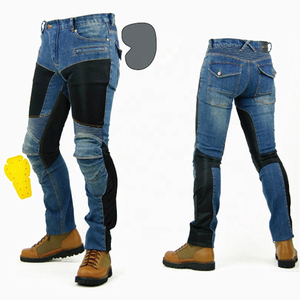 Pantalones Vaqueros de Motociclista Azules para Hombre, con Paneles de Malla Transpirable y Protección Certificada CE - Product Image 2