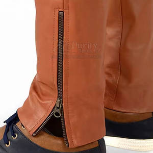 Precio barato Pantalones para hombre Pantalones de cuero de calidad superior Pantalones de cuero de color personalizado de invierno para hombres - Product Image 5