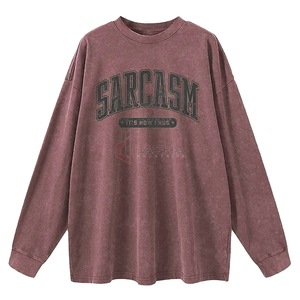 Camisetas de gran tamaño de peso pesado personalizadas para hombres y mujeres 270gsm algodón Unisex serigrafía Logo Loose Fit-Mujeres en blanco al por mayor - Product Image 4