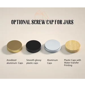 Matériau du corps Pot en PET Forme ronde avec volume Au besoin Récipient cosmétique de rame de pot en plastique transparent transparent avec couvercle noir - Product Image 5