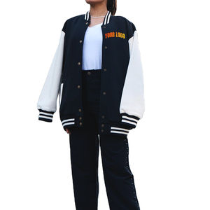 Veste universitaire de haute qualité très vendue pour femmes bombardier en gros veste de baseball surdimensionnée vêtements d'extérieur Letterman sur mesure pour femmes - Product Image 1
