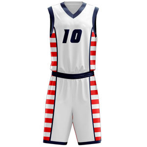 Uniforme de basket-ball d'été de grande taille avec sublimation personnalisée et design classique de haute qualité, ensemble de maillots, dernier style, meilleures ventes - Product Image 2