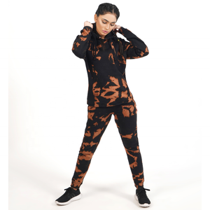 ชุดวิ่ง2ชิ้นสำหรับผู้ชายและผู้หญิงชุดวิ่งออกกำลังกายขนแกะแบบมีฮู้ดชุดวิ่งแบบกำหนดเองสำหรับฤดูหนาว - Product Image 3