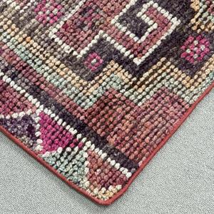 Vintage Rug, 1.9x2.7 ft Small Rug, Red <b>Brown</b> <b>Wool</b> Rug - Product Image 4