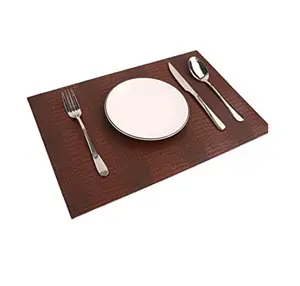 सबसे अच्छा बेच चमड़े खाने की मेज मैट 100% असली लेदर शीर्ष गुणवत्ता घर और रेस्तरां उपयोग के लिए placemats
