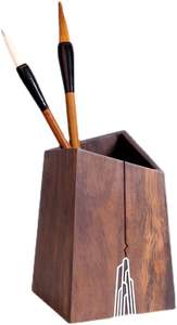 ที่ใส่ปากกาทำจากไม้พิมพ์ลายดีไซน์โบราณทำด้วยมือใหม่เสื่อและแผ่นรอง - Product Image 2