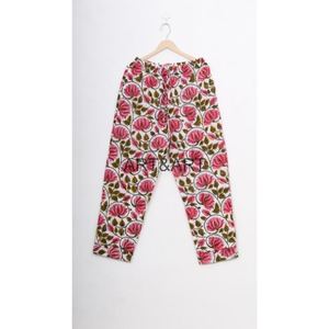 Vente en gros 100% coton ensemble de pyjama court imprimé main bloc vêtements de nuit indiens pour l'été printemps vêtements de nuit costume de nuit pyjama robe - Product Image 6